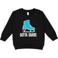 thumbnail image 2 of Inktastic Ice Skating Gotta Skate Toddler Sweatshirt, 2 of 4