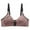 Pink, variant on PUIYRBS Women's Leopard Sexy Comfortable Breathable Front Closure Printing Non-Wired Bra