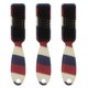 thumbnail image 2 of Cepillo para desvanecer la barba cepillo suave para desvanecer la barba patrón de rayas 3 piezas para salón ANGGREK Otros, 2 of 8