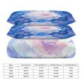 thumbnail image 2 of 3 Pcs Soft Bedding Set, Includes 1 Duvet Cover with Zipper And 2 Pillow,Shams Fantasy Butterfly Full(79"×90"), 2 of 8