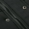 thumbnail image 4 of Jackets for Men,Mens Winter Coats Solid Casual Mid Length Thickening Keep Warm Zipper Pocket Jacket Coats Warm Ski Windbreaker Outerwear, 4 of 7