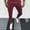 Wine, variant on YHAJDS Men Plaid Dress Trousers Button Waist Pocket Straight Leg Casual Work Pants
