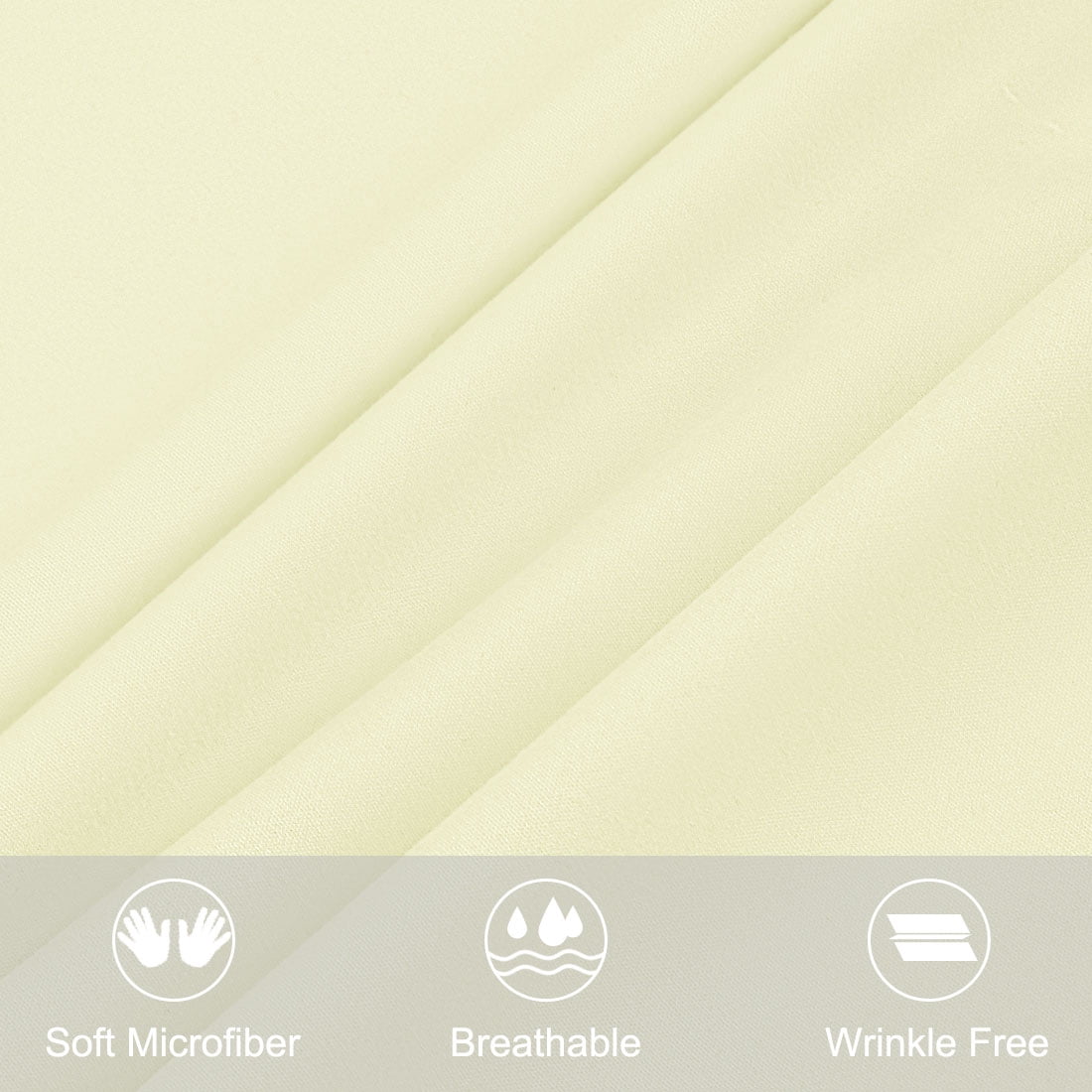 Unique Bargains 1 Pack Brushed Microfiber Body Pillowcase, 20" x 54", Beige