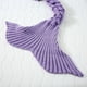 thumbnail image 3 of Manta tejida a mano, suave y cómoda, manta de sirena para la siesta, manta de color sólido, manta sencilla y transpirable, 3 of 6