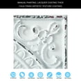 thumbnail image 6 of Faux Tin Painting ceiling tiles Panel 3D Stereo Wall Panels PL08 Distress crack white black 10Pcs/pack, 6 of 14