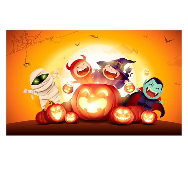 Agiferg Halloween Decoration Banner Party Background Halloween Photo Booth Background