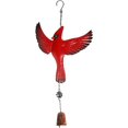 thumbnail image 1 of Campana de viento portátil con forma de pájaro cardenal, para exteriores, decoración para patio, terraza, jardín (rojo flotante), 1 of 5