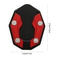 thumbnail image 2 of Motorcycle Kickstand Foot Side Stand Extension Enlarger Pad Support Plate (Red), 2 of 7