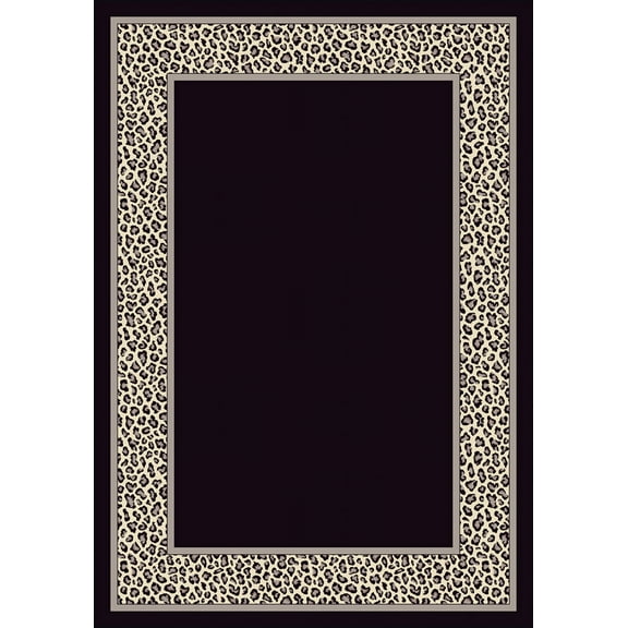 Milliken Design Center Area Rug LEOPOLD SNOW LEOPARD Leopold Snow Leopard 3' 10" x  5' 4" Rectangle