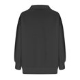 thumbnail image 6 of mihongmao 3/4 Length Sleeve Womens Tops Women Oversized Sweatshirts Quarter Half Zip Hoodies Long Sleeve Pullover Tops Fall Teen Girl Trendy Clothes,Tops for Women Black M, 6 of 7