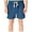 Blue, variant on Mlzmgr Linen Shorts for men 7" Inseam Drawstring Elastic Waisted Casual Shorts Everyday Wear Lounge Shorts S-3XL
