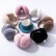thumbnail image 4 of Orejeras de felpa anticongelantes a prueba de frío de invierno de color sólido para hombres y mujeres Orejeras plegables de Hamburgo Orejeras cálidas para mujer Cinturón portátil, 4 of 5