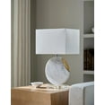 thumbnail image 2 of Mark&Day Table Lamps, Branton Global White Bedside Table Lamp for Nightstand Bedroom, Living Room or Office (23" H x 15" W x 11" D), 2 of 4