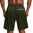 thumbnail image 5 of OHGOD Cargo Shorts Black - Black Shorts for Men - Shorts Men Black - Men's American Casual Beach Sports 5 Minute Pants Fitness Jogging Quick Dry Stretch Shorts - Army Green - 3XL, 5 of 10