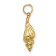 thumbnail image 2 of Auriga Fine Jewelry 10K Yellow Gold 3-D Mini Precious Wentletrap Shell Charm for Women (L-14.5 mm, W-8.5 mm), 2 of 7