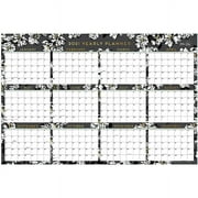 Blue Sky 2020 Laminated Erasable Wall Calendar, 36" x 24", Baccara Dark