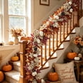 thumbnail image 7 of AuroraX Halloween Maple Leaf Vines Artificial Fall Garland Decoration Hanging Autumn Farmhouse Cute Thanksgiving Decorations, 7 of 7