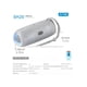 thumbnail image 2 of BOCINA BLUETOOTH PORTATIL SONIDO HI-FI Y LUCES LED GRIS, 2 of 7