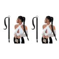 thumbnail image 3 of yingyy Extension de Queue de Cheval Tendance pour Tresses DIY Extension de Queue de Cheval Tressée Couronne Tressée Interrupteur Noir 2Ensemble, 3 of 6