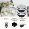 thumbnail image 5 of EASYPACK NOW 38oz Meal Prep Bowls with Lids, 50 Sets, BPA Free Plastic Food Storage Containers, Microwave/Dishwasher/Freezer Safe, 5 of 9