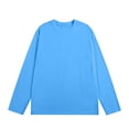 thumbnail image 5 of YODETEY Men’s Crew Neck Long Sleeve T‑Shirt, Stretch Moisture Wicking Active Shirts,Size S-3XL, 5 of 6