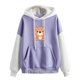 thumbnail image 2 of ICHUANYI Clearance Women's New Fall And Winter Color Blocking Long-sleeved Hooded Loose Large Size Casual Sweater Women ICHUANYI "ICHUANYI", 2 of 3