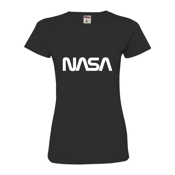 Womens Nasa Worm Logo Deluxe Soft T-Shirt