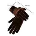 thumbnail image 6 of Skymirror 1 Pair Women Fall Winter Gloves Velvet Five Fingers Solid Color Shopping Guide Gloves Thick Non-Slip Warm Windproof Prom Party Jewelry Shop Sales Gloves, 6 of 8