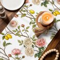 thumbnail image 1 of Table Runners 36 Inches Long Dress Scarves, Spring Floral Farmhouse Kitchen/Dining Table Decor Table Runner, Short Coffee Tablerunners, Summer Lemons Farmhouse Art Watercolor 13x36 Inch, 1 of 6