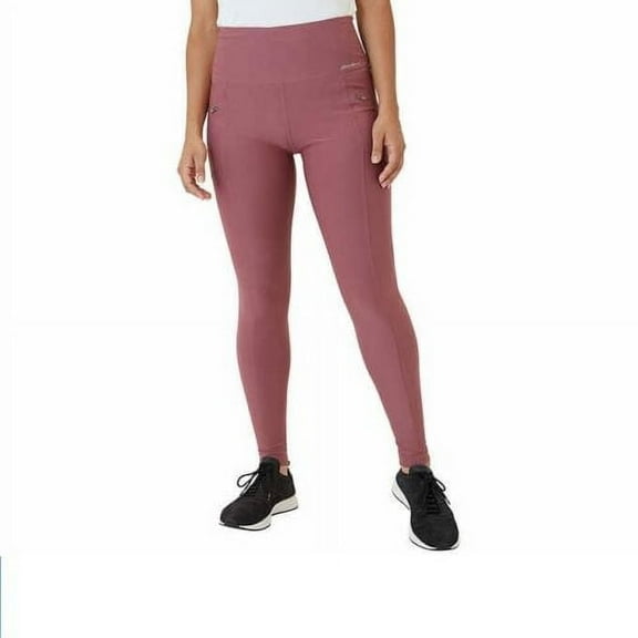 Eddie Bauer Women's Midweight High Rise Trail Tight Leggings, Pink Rose Small
