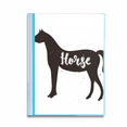 thumbnail image 1 of Caballo blanco y negro animal Carpeta combinada de protección de páginas, 1 of 3