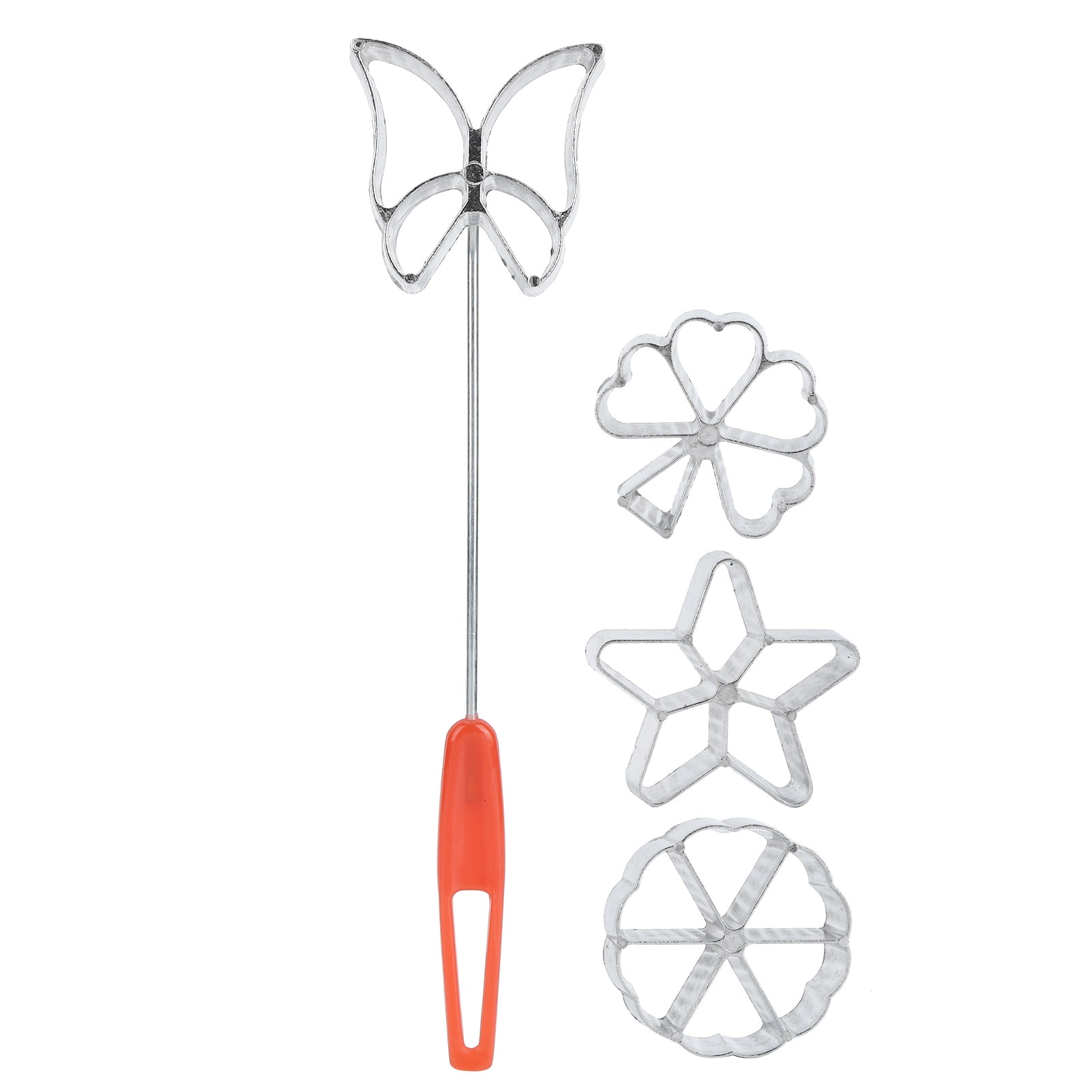 4Pcs Cake Printing Pastry Mold Biscuit Dessert Maker Waffle Model Set