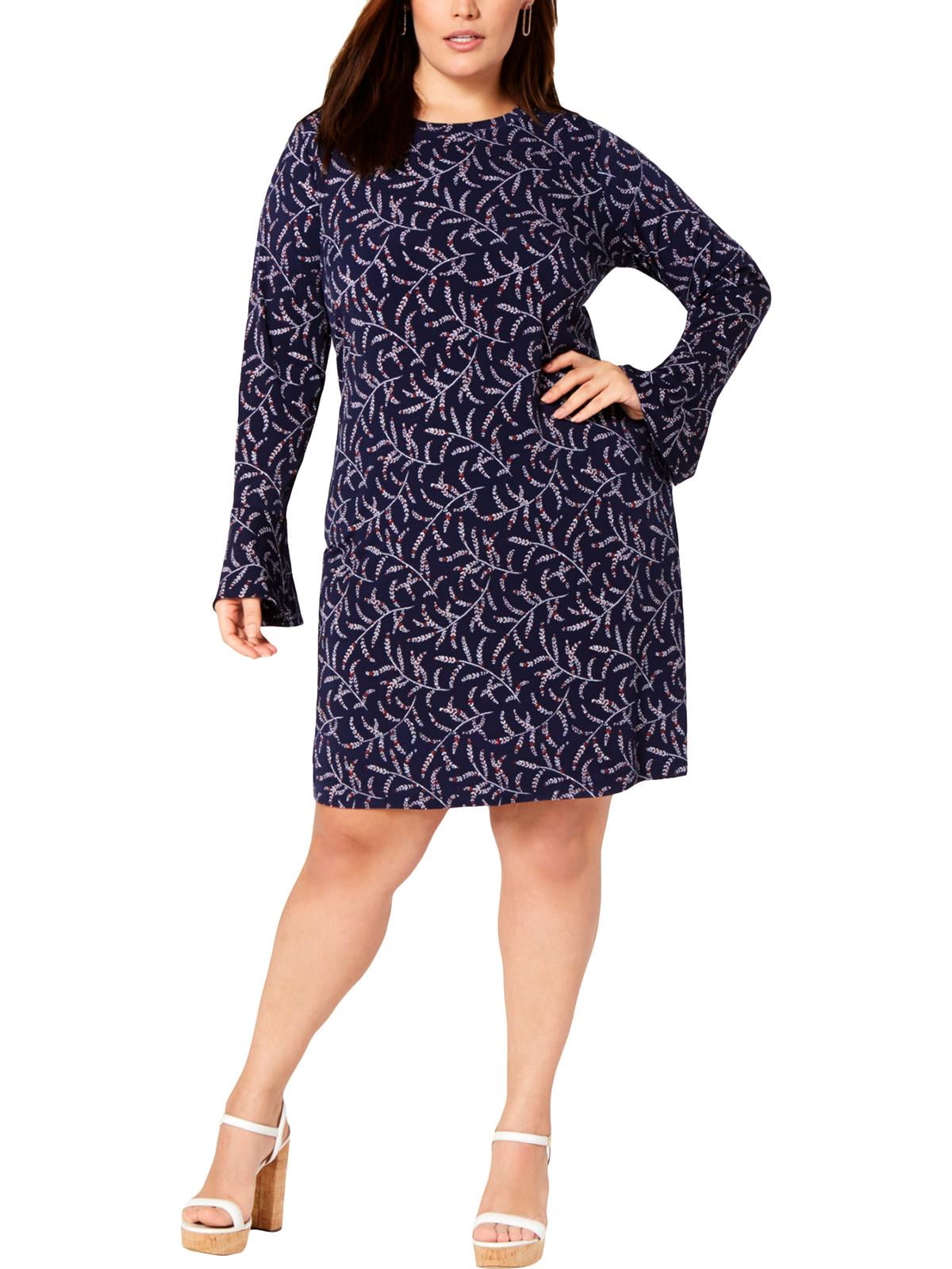 fashion round collar flouncing shift mini dress