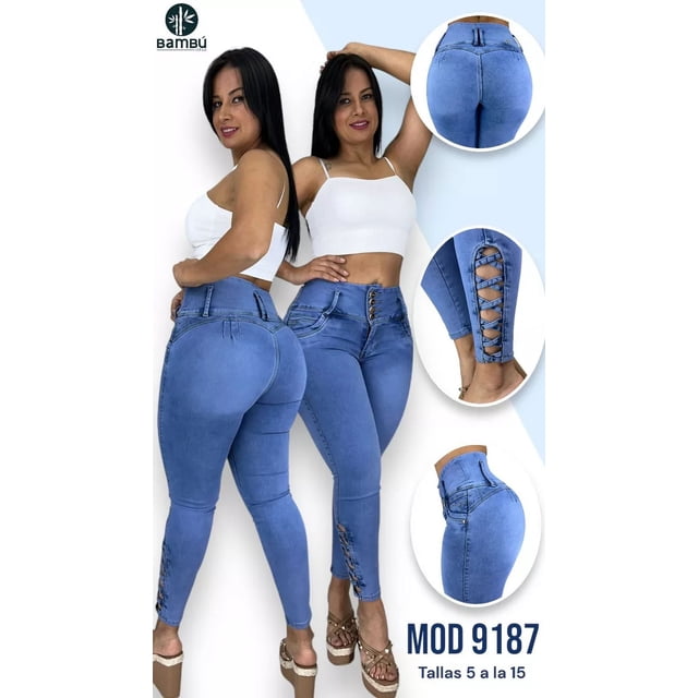 Jeans Dama Colombiano Push Up Mujer Mayoreo