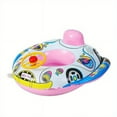 thumbnail image 2 of Coche Inflable Anillo Natación para Bebé Asiento Flotante Barco Con Dirección (coche) Rosa, 2 of 5