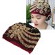 thumbnail image 1 of Gorro Envolvente Con Turbante para Mujer, Gorro Floral de Encaje Musulmán, Bordado Con Cuentas, Cubierta para la Cabeza, Capó Elás, 1 of 7
