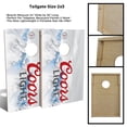thumbnail image 2 of Skip's Garage Coors Light Beer Solid Wood Cornhole Board Set, 2 of 6