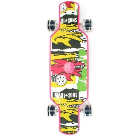 Maui and Sons Plastic Freeride Board, Pink