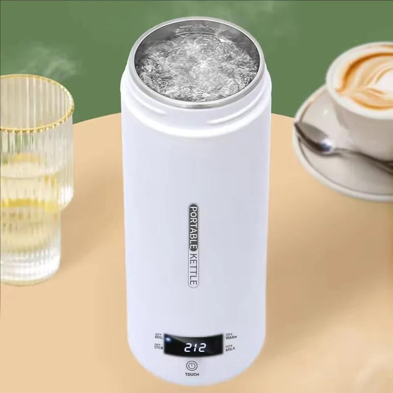 4 Temperature Electric Heating Kettle Leakproof Portable Fast Water Boiling Thermos Bottle Portable Hot Water Cup