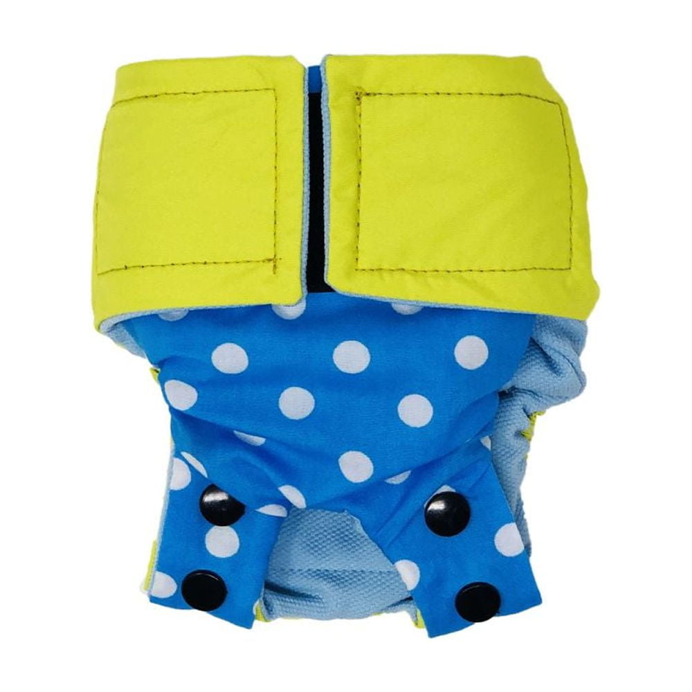 Barkertime Sky Blue Polka Dot Cat Diaper Snappy