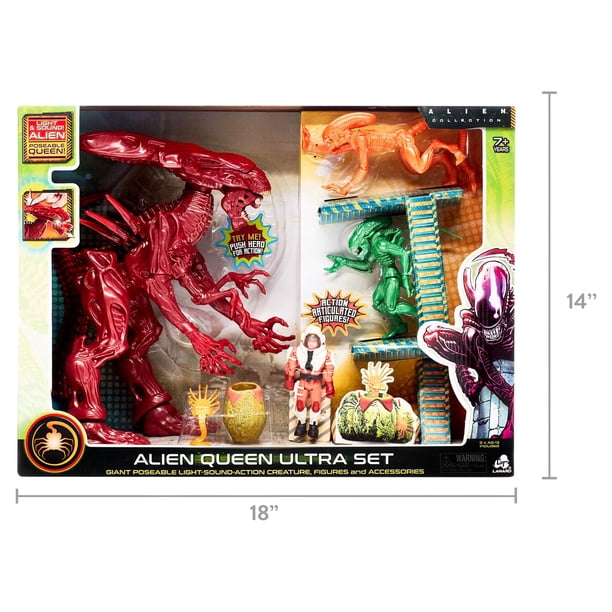 Alien Collection Toys: Ultra Action Queen Figure Set with Green