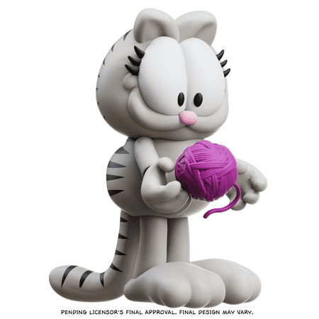 Boss Fight Studio Garfield Nermal the Kitten Action Figure – Highly Articulate Collectible Figurine with Shipping Box and Ball of Yarn Accessories and Interchangeable Expression
