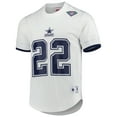 thumbnail image 2 of Men's Mitchell & Ness Emmitt Smith White Dallas Cowboys Retired Player Name & Number Mesh Top, 2 of 3