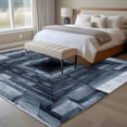 thumbnail image 5 of 5x7 Washable Area Rug, Marble Non-Slip Large Rectangle Rug for Living Room Bedroom, 3D Abstract Mystery Grey Marble Tunnel Indoor Floor Mat for Home Decor, 5 of 9