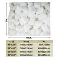 thumbnail image 3 of Wijzvio White Cotton Candy Throw Blanket Soft Fuzzy Fleece Blanket For Couch Bed Living Room Decoration 40"X30", 3 of 9
