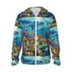 thumbnail image 1 of Fotbe Sea World Chaqueta con Protección Solar UPF 50+ para Hombre y Mujer, Camisa con Capucha y Bolsillos-X-Large, 1 of 7