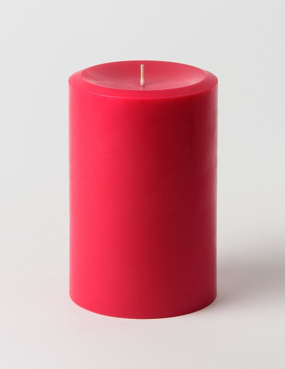 4" x 6" Red Pillar Candles (Set of 6)