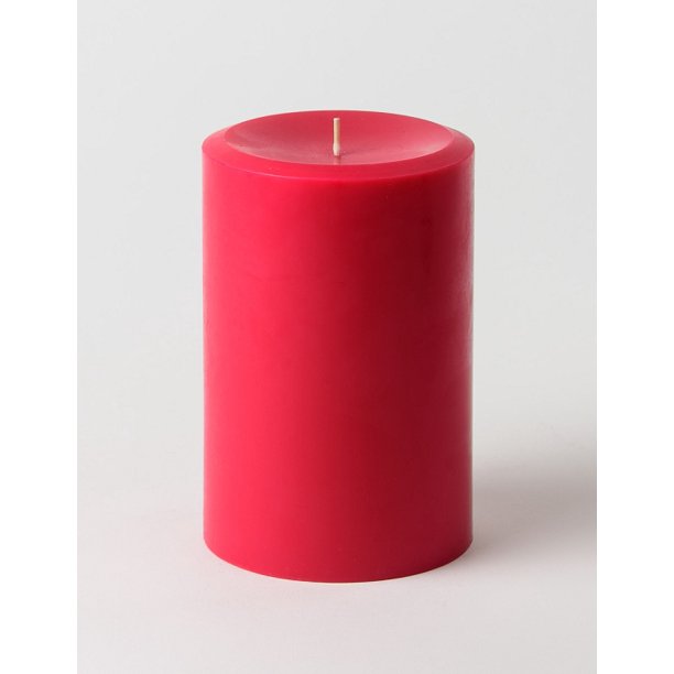 4" x 6" Blood Orange Scented Red Pillar Candle