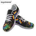 thumbnail image 1 of Zapatos de mujer con estampado de bandera de Doginthehole, diseño de marca LGBT Love, zapatos planos casuales, zapatillas de deporte de malla transpirable para hombre, 1 of 6