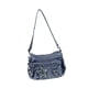 thumbnail image 3 of Bolso bandolera de mezclilla para mujer, bolso de hombro multifuncional y moderno para uso diario. Azul oscuro, 3 of 9